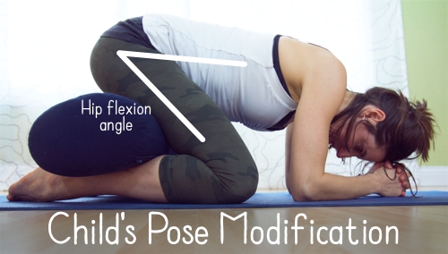 Child's pose modification